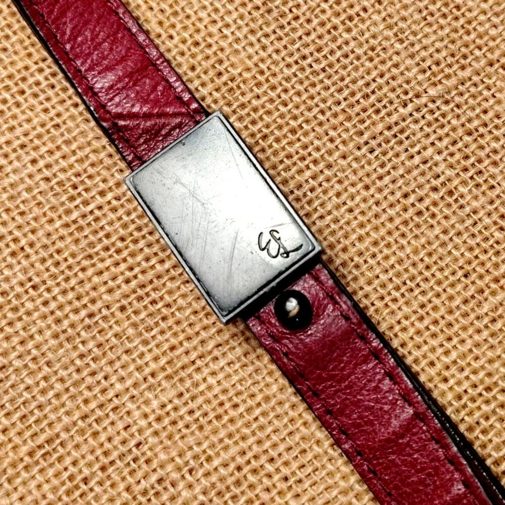 EILLOTT LUCCA GENEVIEVE CABERNET LEATHER PURSE - Picture 9 of 10